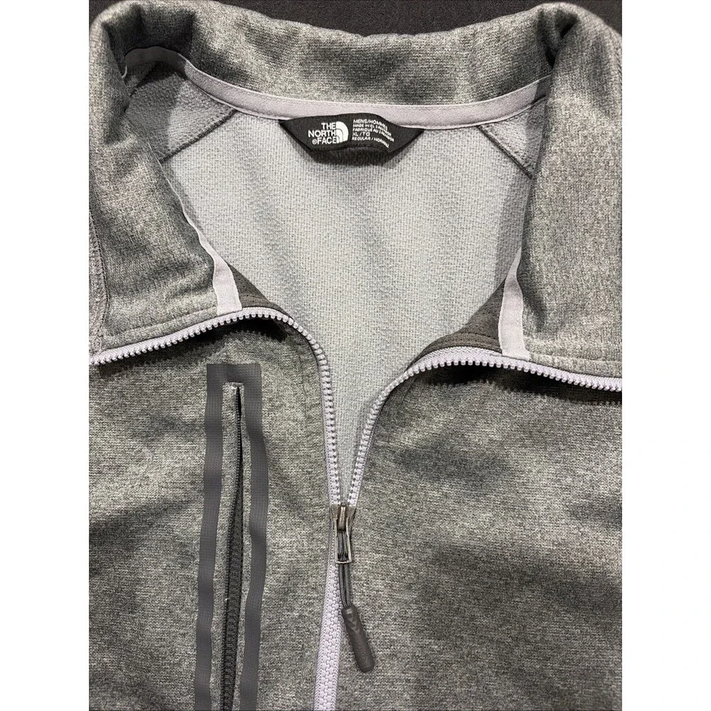 The North Face Mens XL Gray Full Zip Jacket Golf Canyonlands Outdoors Soft